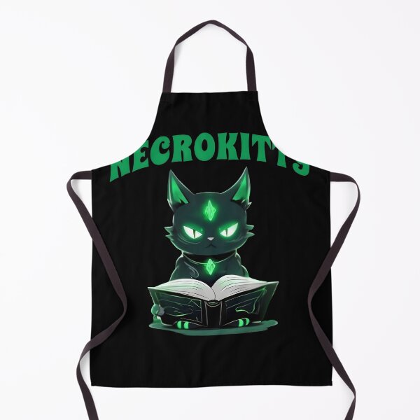 Item preview, Necrokitty, cool necromancer magic cat designed and sold by Merchattack.