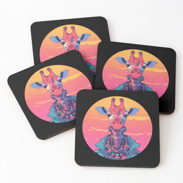 Item preview, Cyber Giraffe // Aesthetic Giraffe // Cool Animal // Cyber Animal // Future Animal Art // Animal Warrior // Animal Cute Art // Gaming Aesthetic stickers designed and sold by SMARTKIT  DESIGNAGENCY.