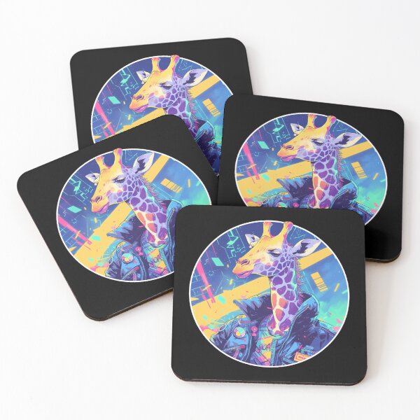 Item preview, Cyber Giraffe // Aesthetic Giraffe // Cool Animal // Cyber Animal // Future Animal Art // Animal Warrior // Animal Cute Art // Gaming Aesthetic stickers designed and sold by SMARTKIT  DESIGNAGENCY.