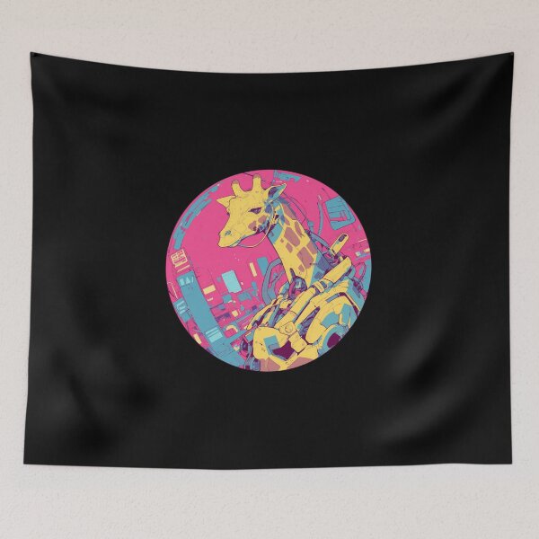 Item preview, Cyber Giraffe // Aesthetic Giraffe // Cool Animal // Cyber Animal // Future Animal Art // Animal Warrior // Animal Cute Art // Gaming Aesthetic stickers designed and sold by SMARTKIT  DESIGNAGENCY.