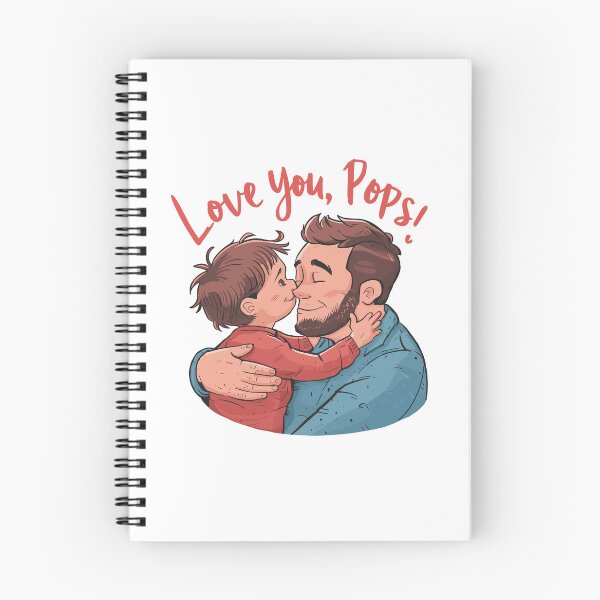 Artikelvorschau, Hab dich lieb, Papa! Herzerwärmendes Vater-Kind-Aufkleber-Design - Vatertagsillustration entworfen und verkauft von HahaHandlesHub.