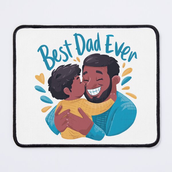 Item preview, Best Dad Ever: Heartwarming Father-Child Sticker Tribute - Father's Day Illustration designed and sold by HahaHandlesHub.