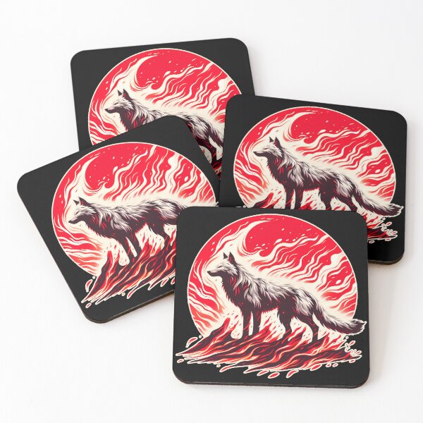 Item preview, Lava Fire Wolf, Ai Generated Art  designed and sold by ACC .