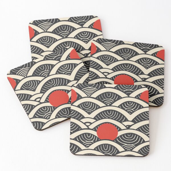 Item preview, Optical Illusion Eye Pattern in Black and Red designed and sold by Retrocranio.
