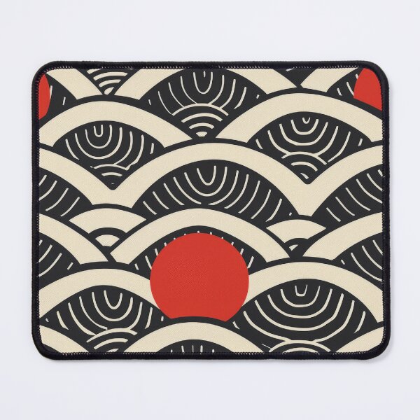 Item preview, Optical Illusion Eye Pattern in Black and Red designed and sold by Retrocranio.