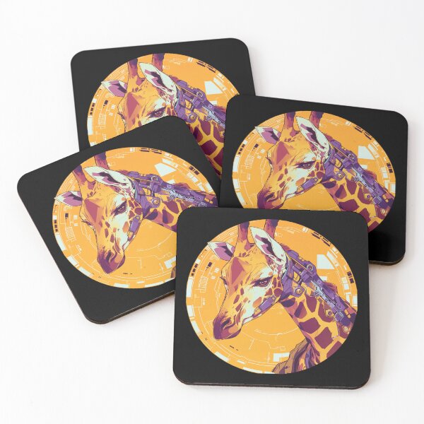 Item preview, Cyber Giraffe // Aesthetic Giraffe // Cool Animal // Cyber Animal // Future Animal Art // Animal Warrior // Animal Cute Art // Gaming Aesthetic stickers designed and sold by SMARTKIT  DESIGNAGENCY.