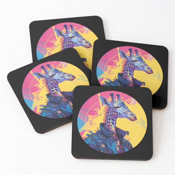 Item preview, Cyber Giraffe // Aesthetic Giraffe // Cool Animal // Cyber Animal // Future Animal Art // Animal Warrior // Animal Cute Art // Gaming Aesthetic stickers designed and sold by SMARTKIT  DESIGNAGENCY.