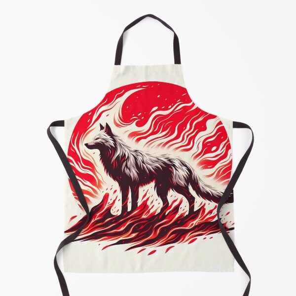 Item preview, Lava Fire Wolf, Ai Generated Art  designed and sold by ACC .
