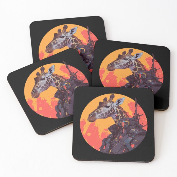Item preview, Cyber Giraffe // Aesthetic Giraffe // Cool Animal // Cyber Animal // Future Animal Art // Animal Warrior // Animal Cute Art // Gaming Aesthetic stickers designed and sold by SMARTKIT  DESIGNAGENCY.