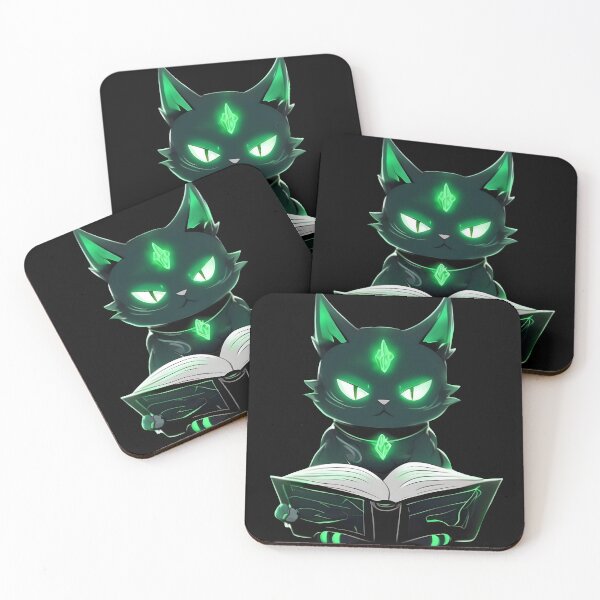 Item preview, Cool necromancer magic cat designed and sold by Merchattack.