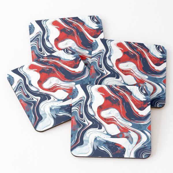 Item preview, Abstract Americana Smudge Pattern designed and sold by HippieShackAL.