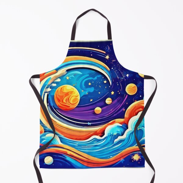 Item preview, Whimsical Skies: Waves, Stars, and Cartoon Planets designed and sold by Health And Fitness Posts e-Store.