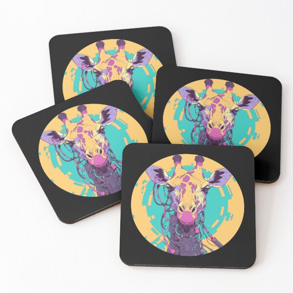 Item preview, Cyber Giraffe // Aesthetic Giraffe // Cool Animal // Cyber Animal // Future Animal Art // Animal Warrior // Animal Cute Art // Gaming Aesthetic stickers designed and sold by SMARTKIT  DESIGNAGENCY.