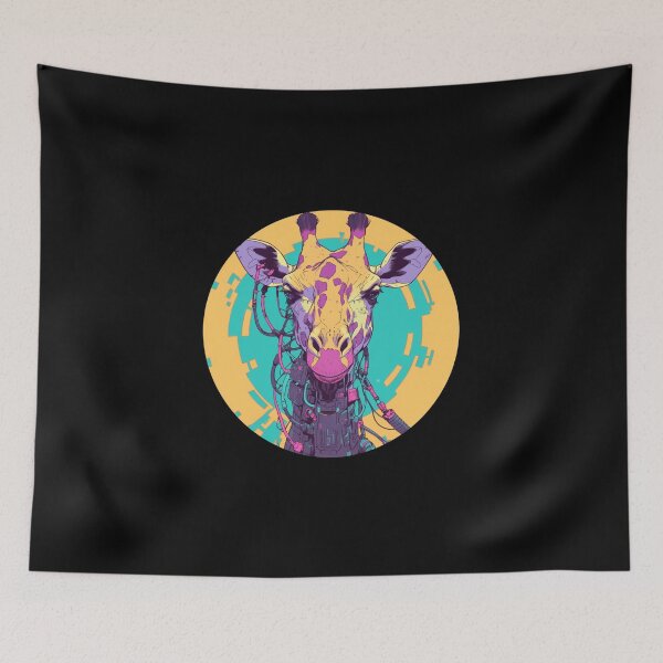 Item preview, Cyber Giraffe // Aesthetic Giraffe // Cool Animal // Cyber Animal // Future Animal Art // Animal Warrior // Animal Cute Art // Gaming Aesthetic stickers designed and sold by SMARTKIT  DESIGNAGENCY.