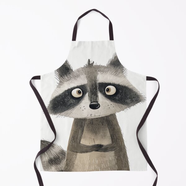 Item preview, Curious Raccoon Portrait Illustration with Expressive Eyes designed and sold by Retrocranio.