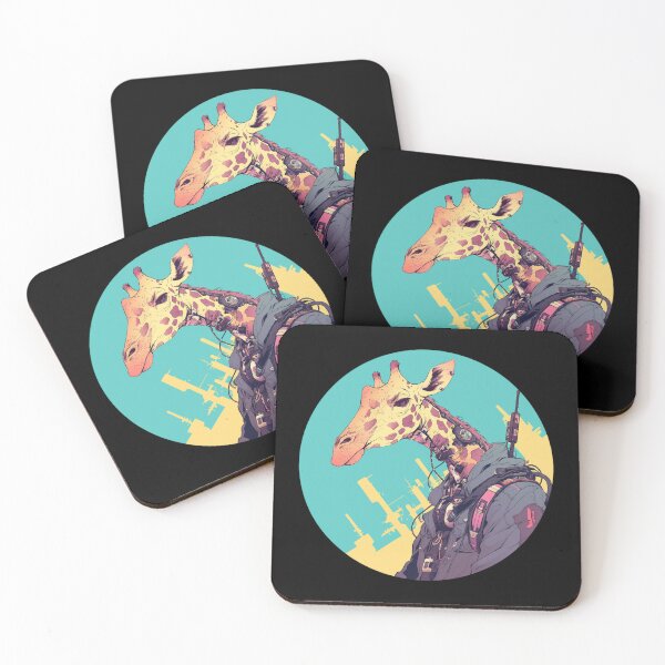 Item preview, Cyber Giraffe // Aesthetic Giraffe // Cool Animal // Cyber Animal // Future Animal Art // Animal Warrior // Animal Cute Art // Gaming Aesthetic stickers designed and sold by SMARTKIT  DESIGNAGENCY.