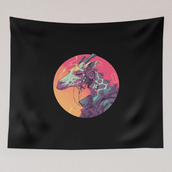 Item preview, Cyber Giraffe // Aesthetic Giraffe // Cool Animal // Cyber Animal // Future Animal Art // Animal Warrior // Animal Cute Art // Gaming Aesthetic stickers designed and sold by SMARTKIT  DESIGNAGENCY.