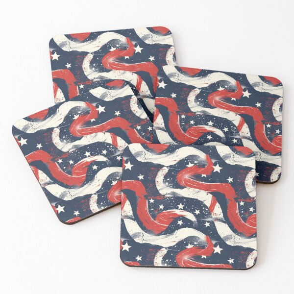 Item preview, Abstract American Flag Art designed and sold by HippieShackAL.