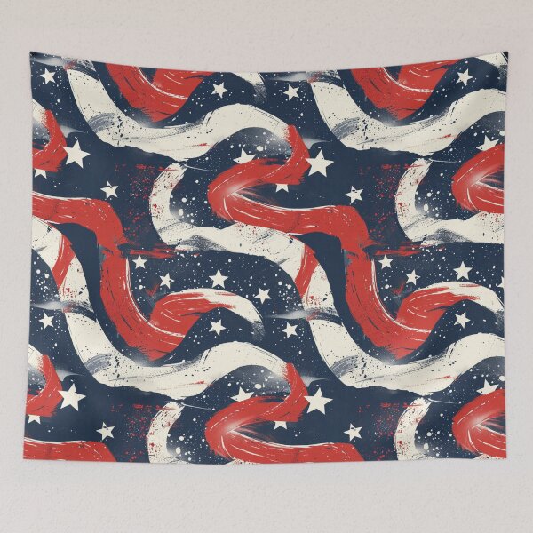 Item preview, Abstract American Flag Art designed and sold by HippieShackAL.