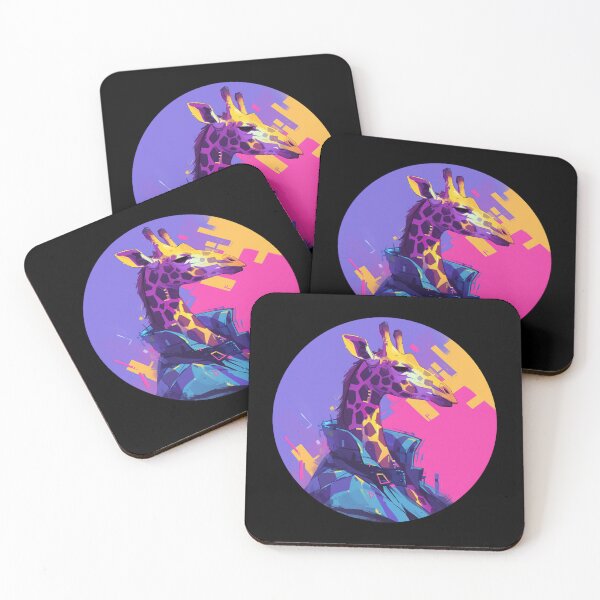 Item preview, Cyber Giraffe // Aesthetic Giraffe // Cool Animal // Cyber Animal // Future Animal Art // Animal Warrior // Animal Cute Art // Gaming Aesthetic stickers designed and sold by SMARTKIT  DESIGNAGENCY.