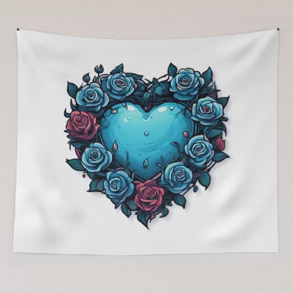 Item preview, Heart and roses designed and sold by Planetporridge.