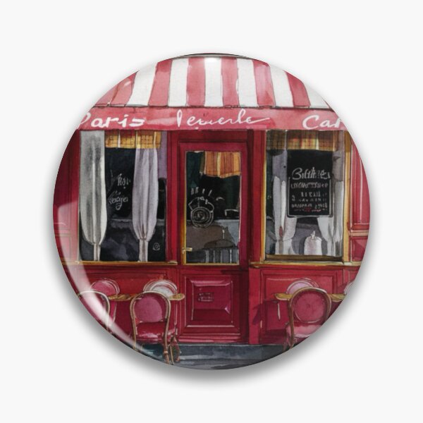Item preview, Paris Cafe Watercolor Illustration  designed and sold by CARRAANN.