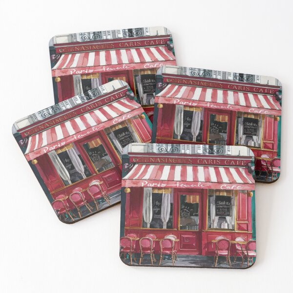 Item preview, Paris Cafe Watercolor Illustration  designed and sold by CARRAANN.