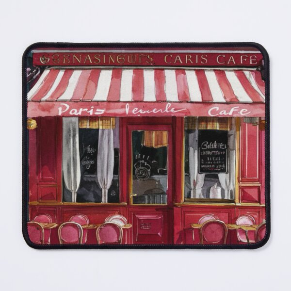 Item preview, Paris Cafe Watercolor Illustration  designed and sold by CARRAANN.