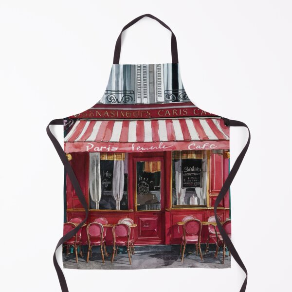 Item preview, Paris Cafe Watercolor Illustration designed and sold by CARRAANN.