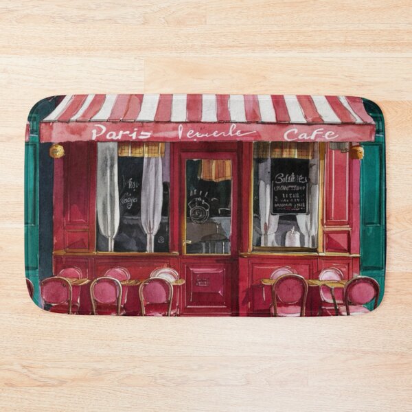 Item preview, Paris Cafe Watercolor Illustration  designed and sold by CARRAANN.