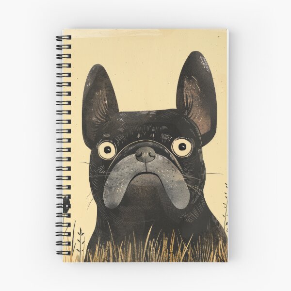 Item preview, Inquisitive French Bulldog in Golden Field Illustration designed and sold by Retrocranio.