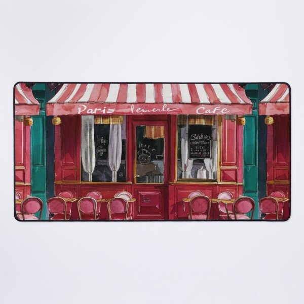 Item preview, Paris Cafe Watercolor Illustration designed and sold by CARRAANN.