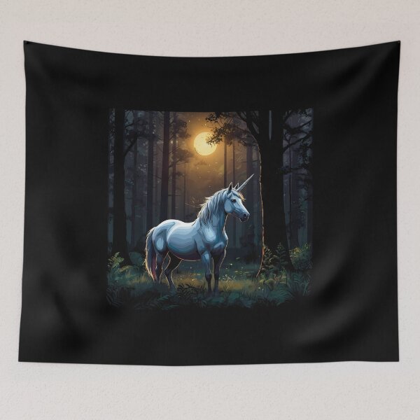 Item preview, Moonlit Unicorn designed and sold by AICreativeArts.