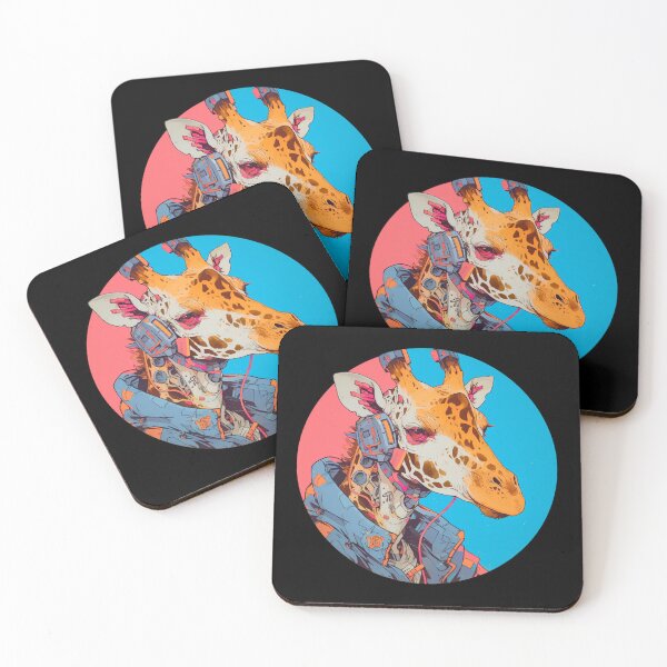 Item preview, Cyber Giraffe // Aesthetic Giraffe // Cool Animal // Cyber Animal // Future Animal Art // Animal Warrior // Animal Cute Art // Gaming Aesthetic stickers designed and sold by SMARTKIT  DESIGNAGENCY.