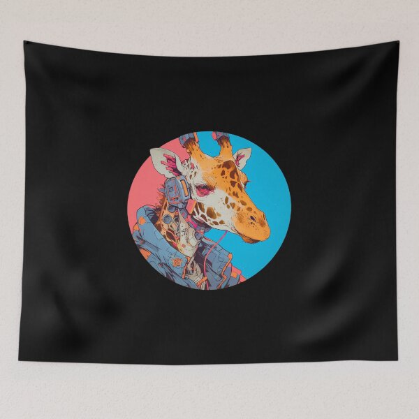 Item preview, Cyber Giraffe // Aesthetic Giraffe // Cool Animal // Cyber Animal // Future Animal Art // Animal Warrior // Animal Cute Art // Gaming Aesthetic stickers designed and sold by SMARTKIT  DESIGNAGENCY.