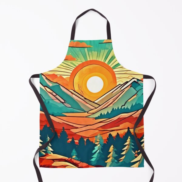 Item preview, Sunset Peaks: Pine Tip Cartoon designed and sold by Health And Fitness Posts e-Store.