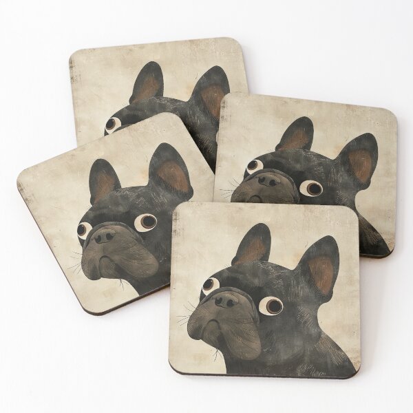 Item preview, Expressive French Bulldog Close-Up Illustration designed and sold by Retrocranio.
