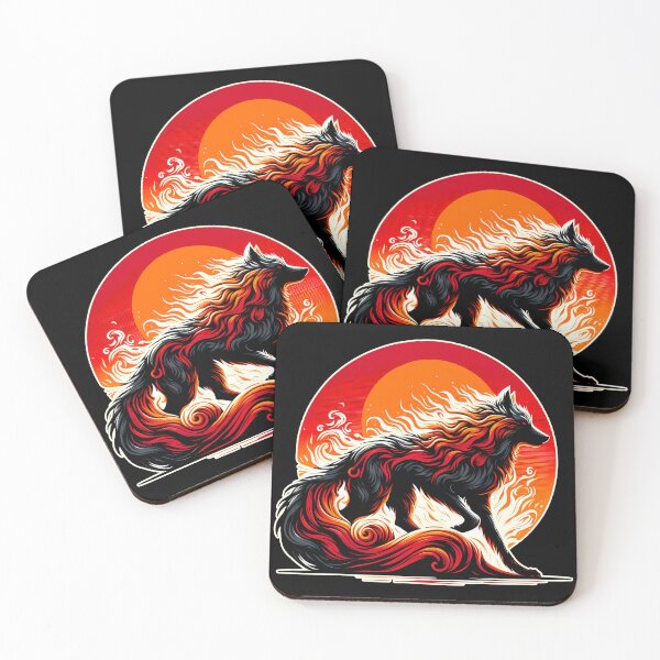 Item preview, Lava Fire Wolf, Ai Generated Art  designed and sold by ACC .