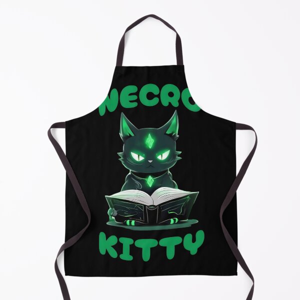 Item preview, Necrokitty, cool necromancer magic cat designed and sold by Merchattack.