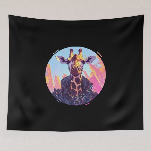 Item preview, Cyber Giraffe // Aesthetic Giraffe // Cool Animal // Cyber Animal // Future Animal Art // Animal Warrior // Animal Cute Art // Gaming Aesthetic stickers designed and sold by SMARTKIT  DESIGNAGENCY.