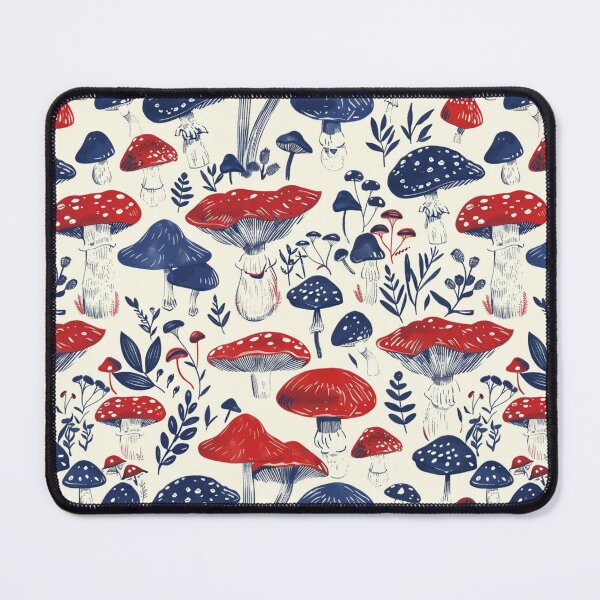 Item preview, Cottage Core Patriotic Mushrooms designed and sold by HippieShackAL.