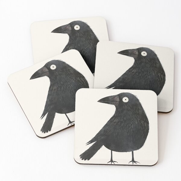 Item preview, Stylized Blackbird Illustration with a Striking Eye Detail designed and sold by Retrocranio.