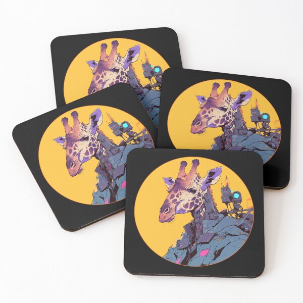 Item preview, Cyber Giraffe // Aesthetic Giraffe // Cool Animal // Cyber Animal // Future Animal Art // Animal Warrior // Animal Cute Art // Gaming Aesthetic stickers designed and sold by SMARTKIT  DESIGNAGENCY.