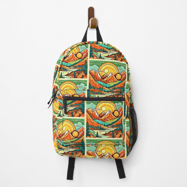 Item preview, Mountain Glow: Sun & Pines Art designed and sold by Health And Fitness Posts e-Store.