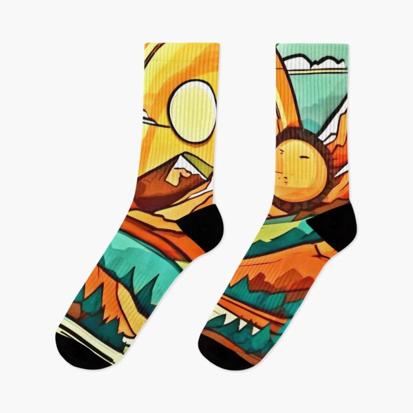 Item preview, Mountain Glow: Sun & Pines Art designed and sold by Health And Fitness Posts e-Store.