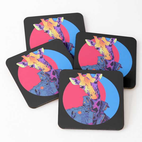 Item preview, Cyber Giraffe // Aesthetic Giraffe // Cool Animal // Cyber Animal // Future Animal Art // Animal Warrior // Animal Cute Art // Gaming Aesthetic stickers designed and sold by SMARTKIT  DESIGNAGENCY.