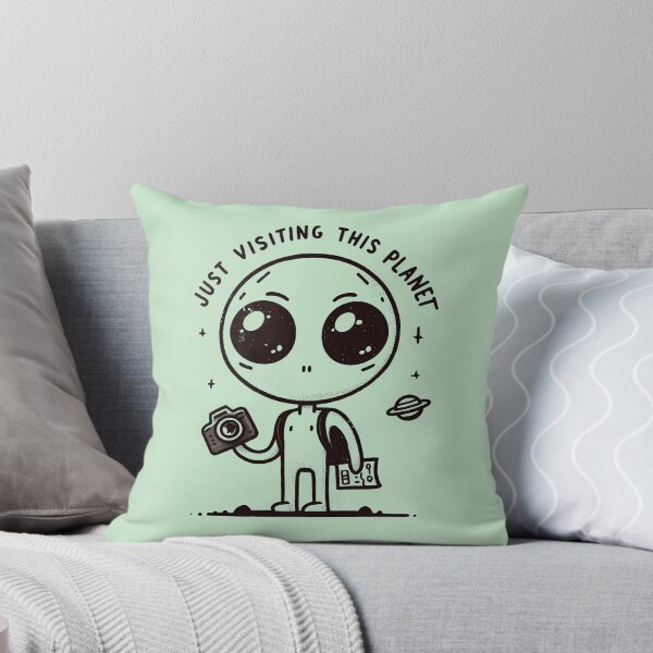 Item preview, Cute cartoon Alien Tourist. designed and sold by Unitepeople.