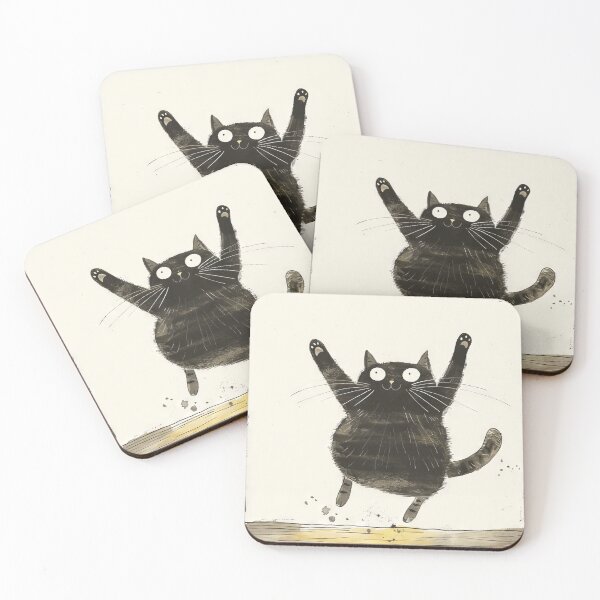 Item preview, Euphoric Flight: Black Cat Soaring with Joy designed and sold by Retrocranio.