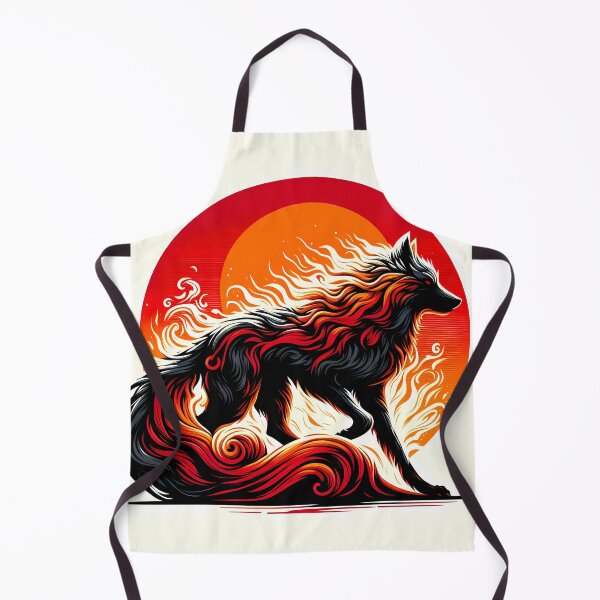 Item preview, Lava Fire Wolf, Ai Generated Art  designed and sold by ACC .