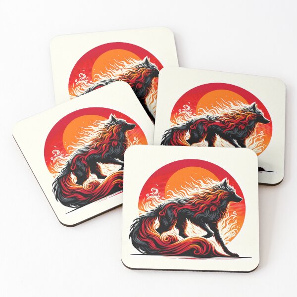 Item preview, Lava Fire Wolf, Ai Generated Art  designed and sold by ACC .
